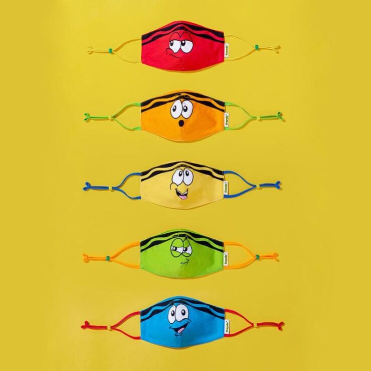 SMP Crayola Σετ Μάσκες Υφασμάτινες Tip Faces-Teen/Adult (170-220632) (1)