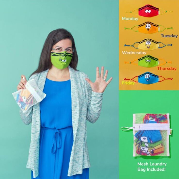 SMP Crayola Σετ Μάσκες Υφασμάτινες Tip Faces-Teen/Adult (170-220632) (2)