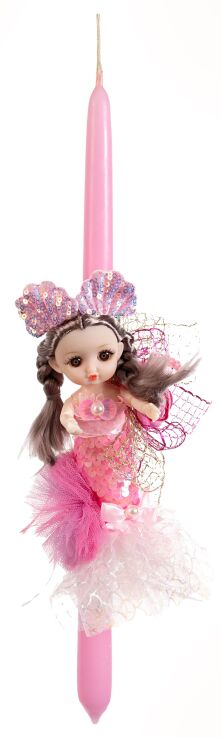 Λαμπάδα Γοργονάκι-Κουκλίτσα Με Πούλιες (294849) (0)