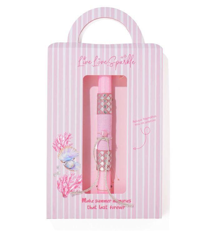 Λαμπάδα Βραχιόλι Κοχυλάκι Plexi Ροζ 1.25cm (ML26012) (0)