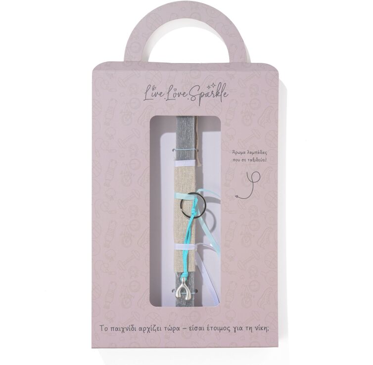 Λαμπάδα Μπρελόκ Επάργυρο Γιάντες 2.8 cm (ML26069) (0)