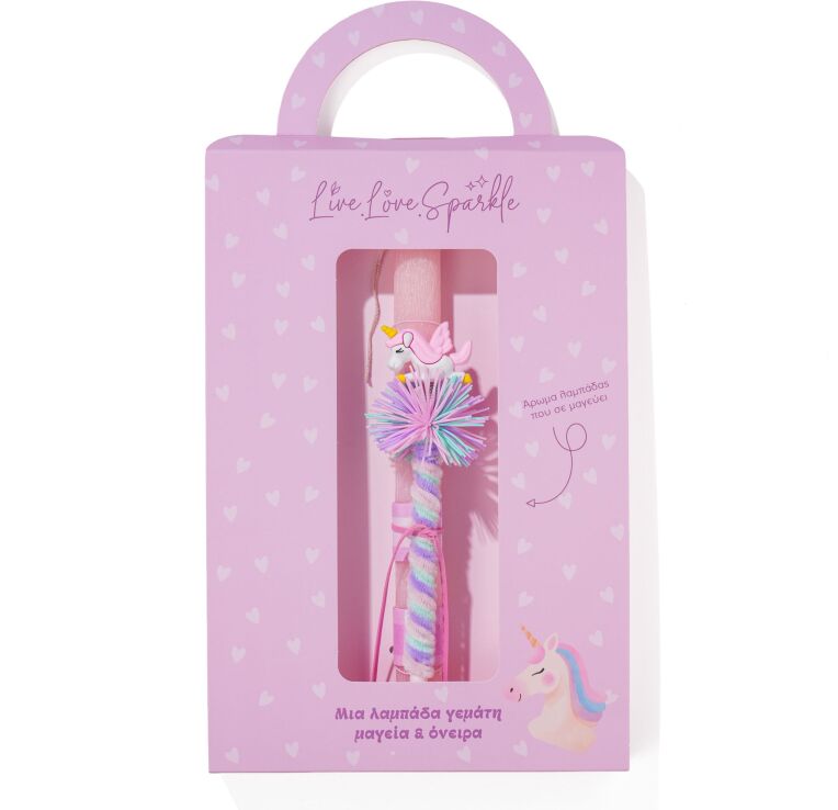 Λαμπάδα Στιλό Ροζ Unicorn 20cm (ML26084) (0)