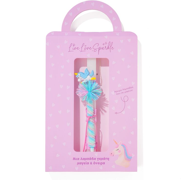 Λαμπάδα Στιλό Γαλάζιο Unicorn 20cm (ML26086) (0)
