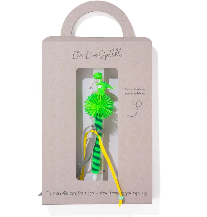 Λαμπάδα Στιλό Πράσινο Δεινοσαυράκι 20cm (ML26087) (0)