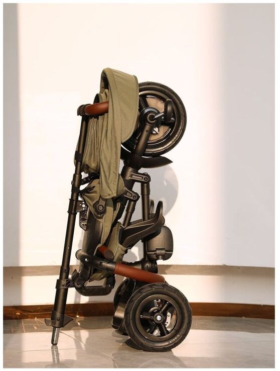 QPlay Τρίκυκλο Rito Deluxe Air Gel Wheels Olive Green (01-1212068-05) (4)