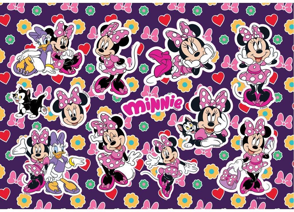 Minnie Μπλοκ Ζωγραφικής 23X33 40 Φύλλων Με Αυτοκόλλητα Στένσιλ-2 Σχέδια-1 Τμχ (000564986) (1)
