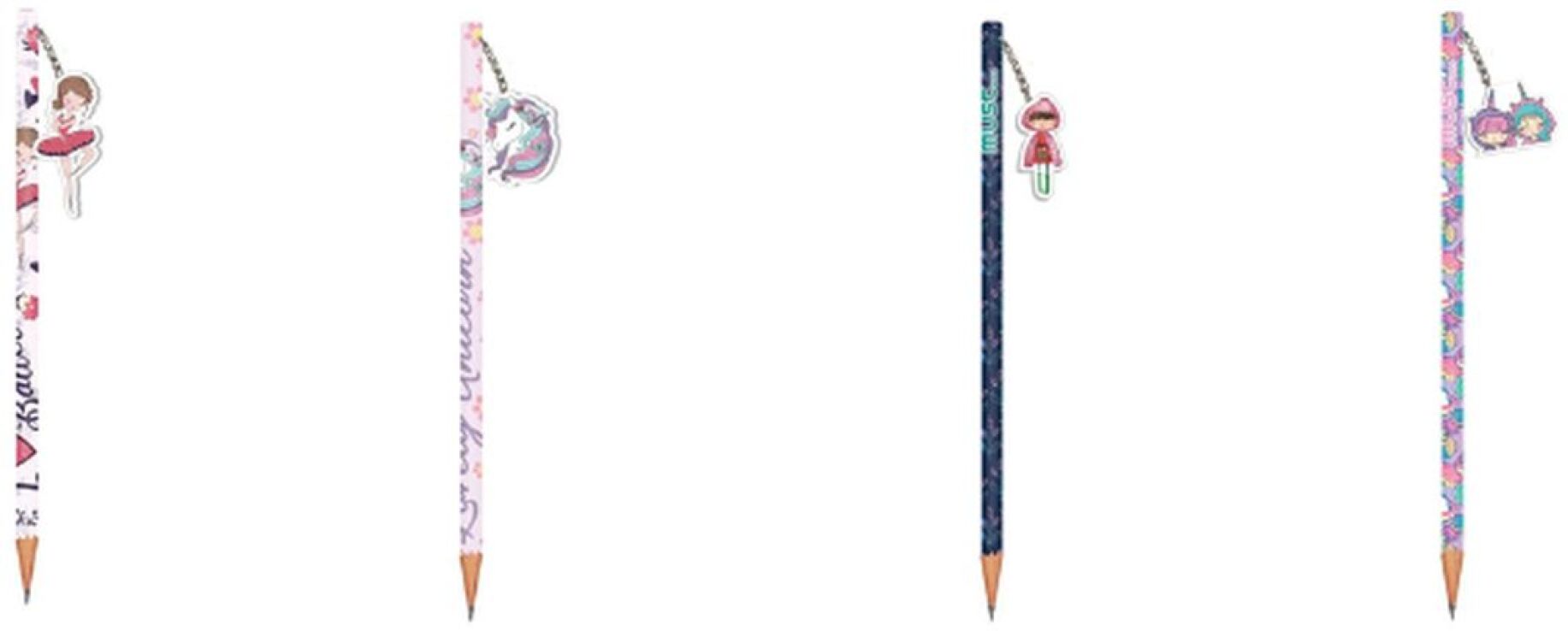 Must Μολύβι Με Γόμα Κορίτσι-4 Σχέδια-1Τμχ (000586492) (0)