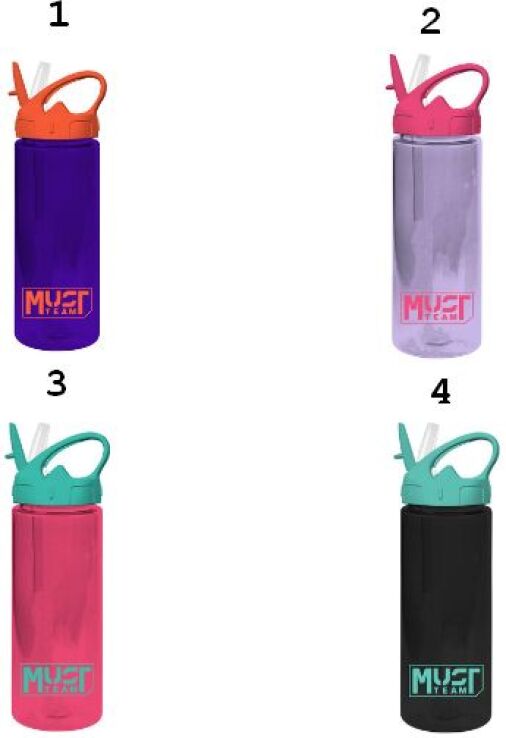 Must Παγούρι Πλαστικό Με Καλαμάκι 500ml-4 Σχέδια (000586435) (1)