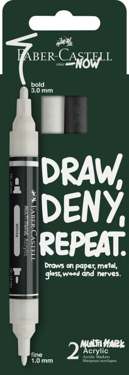 Faber Castell Μαρκαδόρος Multimark Acrylic 2Τμχ (129186011) (0)
