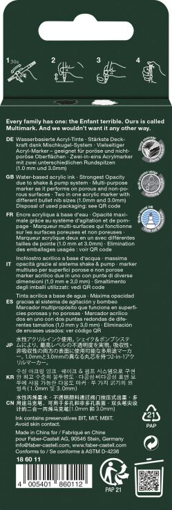 Faber Castell Μαρκαδόρος Multimark Acrylic 2Τμχ (129186011) (1)