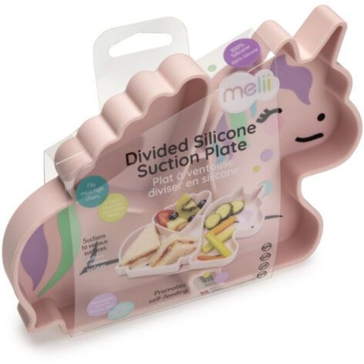 Melii Πιάτο Σιλικόνης Με Βεντούζα Unicorn (MEL17300) (1)