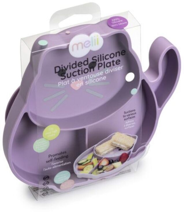 Melii Πιάτο Σιλικόνης Με Βεντούζα Cat (MEL17600) (1)