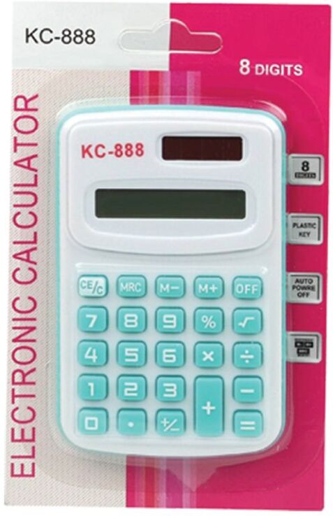 Αριθμομηχανή 8 Ψηφία KC-888 4 Χρώματα-1Τμχ (1)