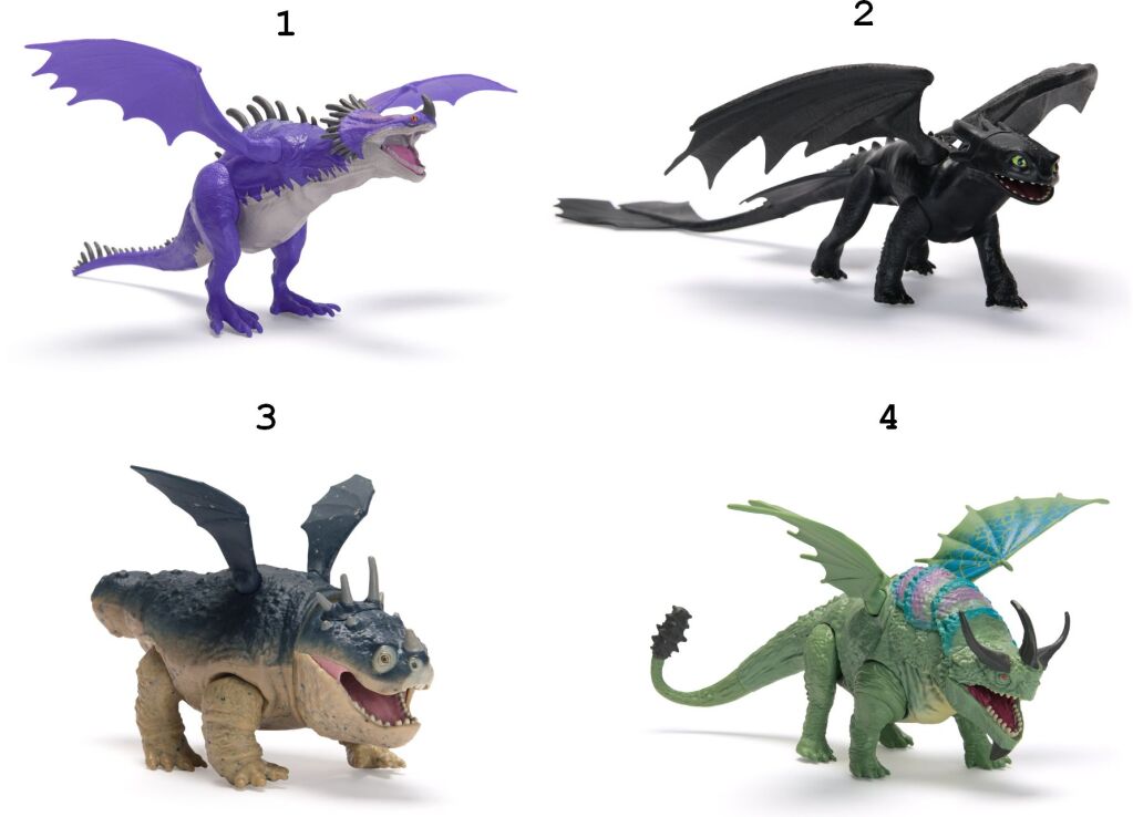 Dragons Μικροί Δράκοι-4 Σχέδια (6074171) (1)