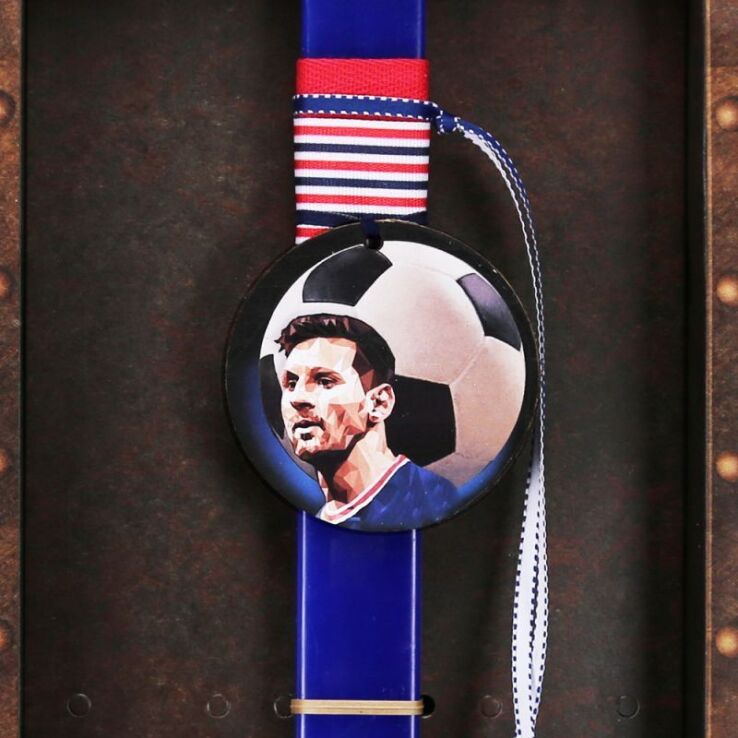 Λαμπάδα Μπάλα Φανέλα Μπλε (LA25036X) (2)