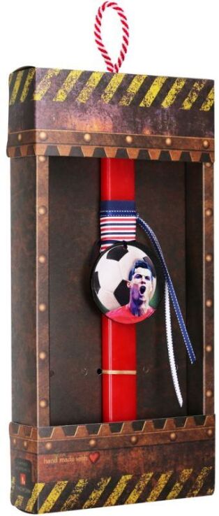 Λαμπάδα Μπάλα Φανέλα Κόκκινη (LA25036Y) (1)