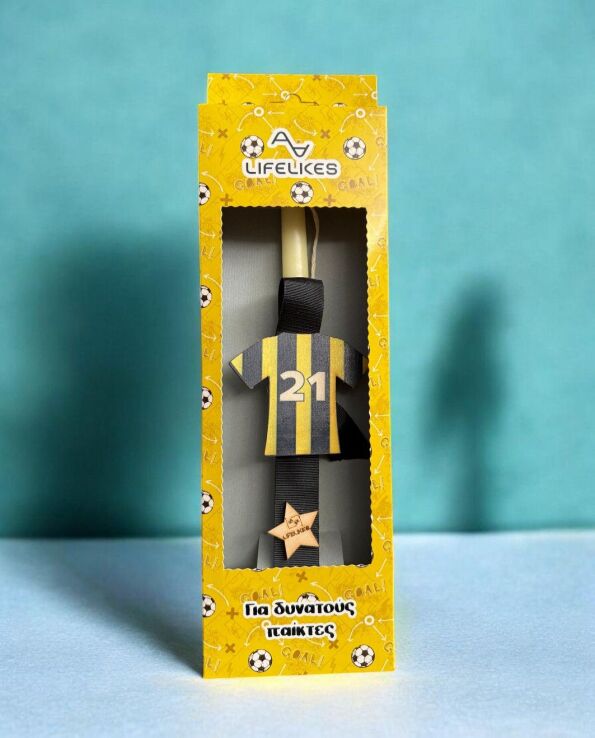 Λαμπάδα Lifelikes ΜΜ Ποδόσφαιρο Κίτρινο (04.21.00.000.6582) (0)