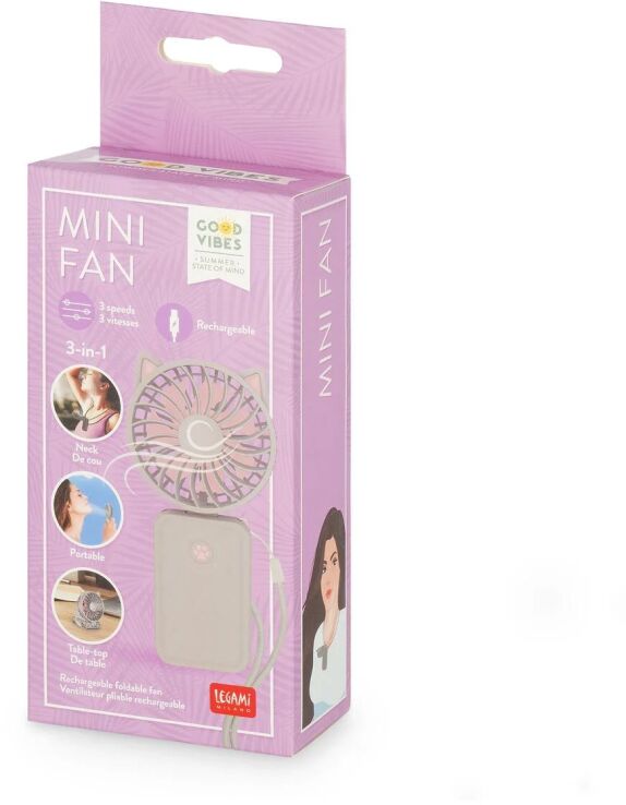 Legami Rechargeable Foldable Fan-Kitty (FAN0005) (1)