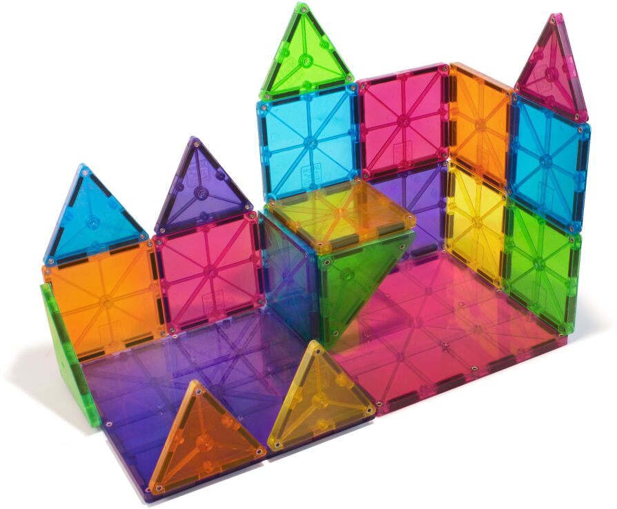 Magna-Tiles Clear Colors Set-32 Τμχ (02132) (4)