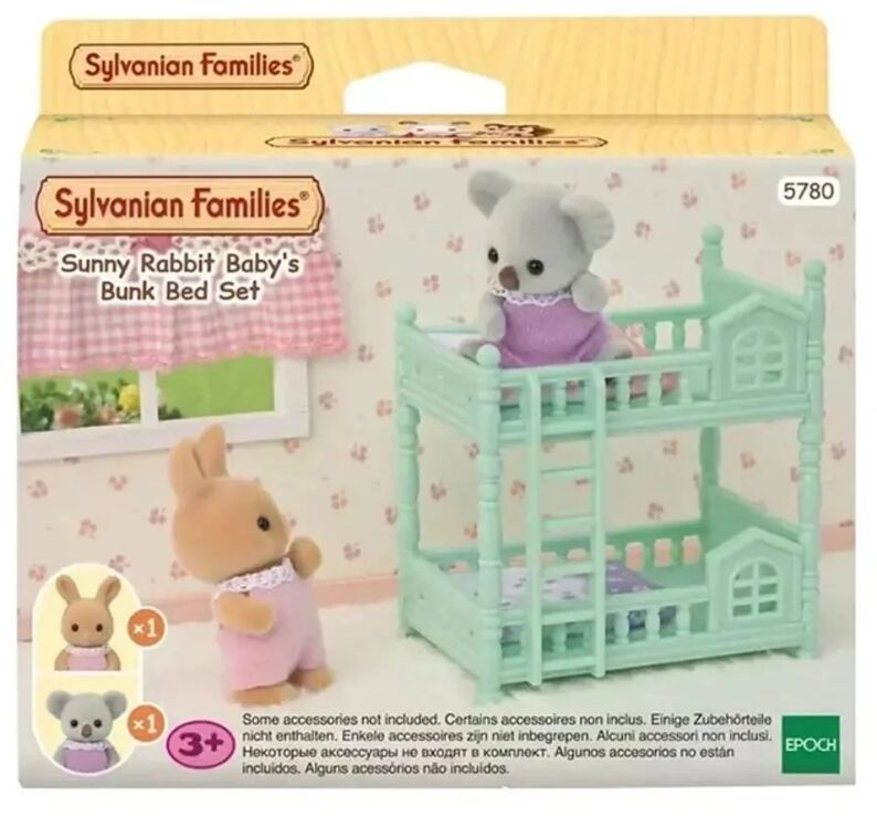Sylvanian Families Sunny Rabbit Baby's Bunk Bed Set (5780) (1)