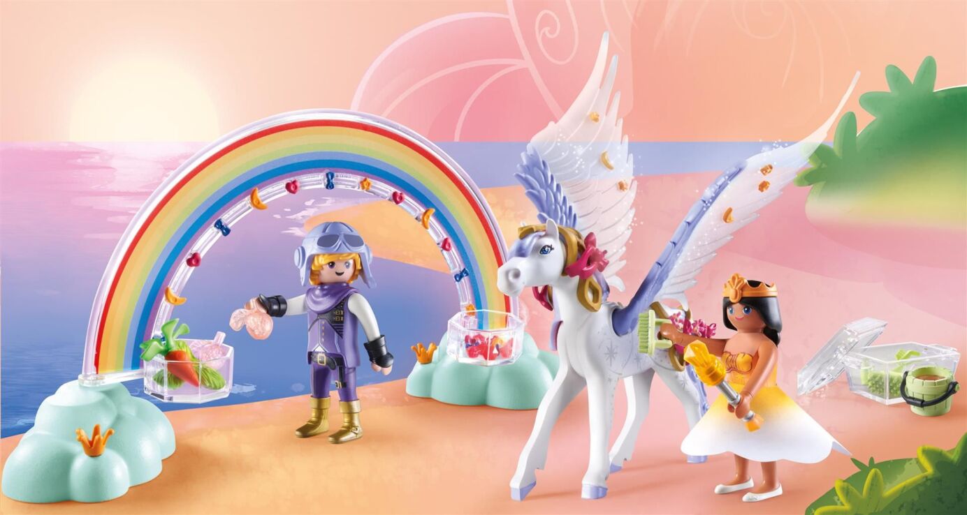Playmobil Princess Magic Πήγασος Και Πριγκίπισσες Του Ουράνιου Τόξου (71361) (6)