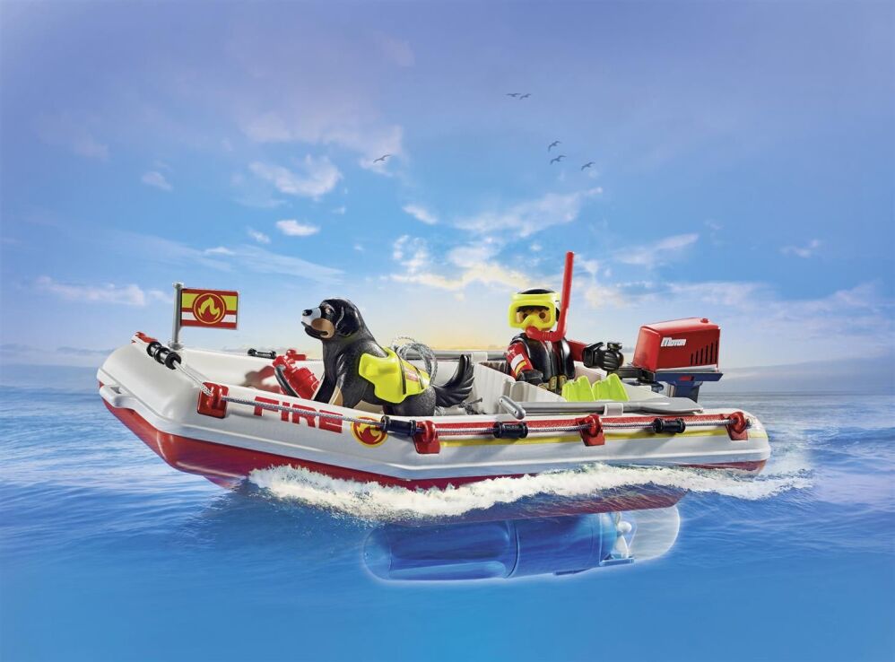 Playmobil Φουσκωτό Σκάφος Πυροσβεστικής Με Θαλάσσιο Scooter (71464) (4)