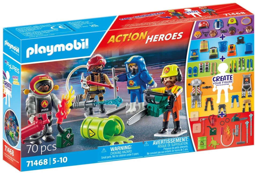 Playmobil My Figures-Επιχείρηση Πυροσβεστικής (71468) (1)