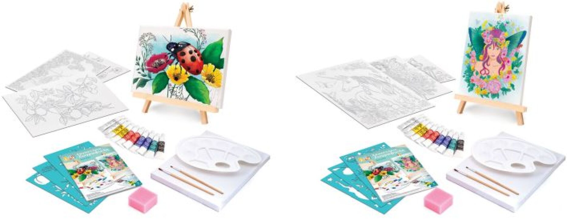 Μαθαίνω & Δημιουργώ Εργαστήριο Ζωγραφικής Ακρυλικό-2 Σχέδια (1038-11042) (2)