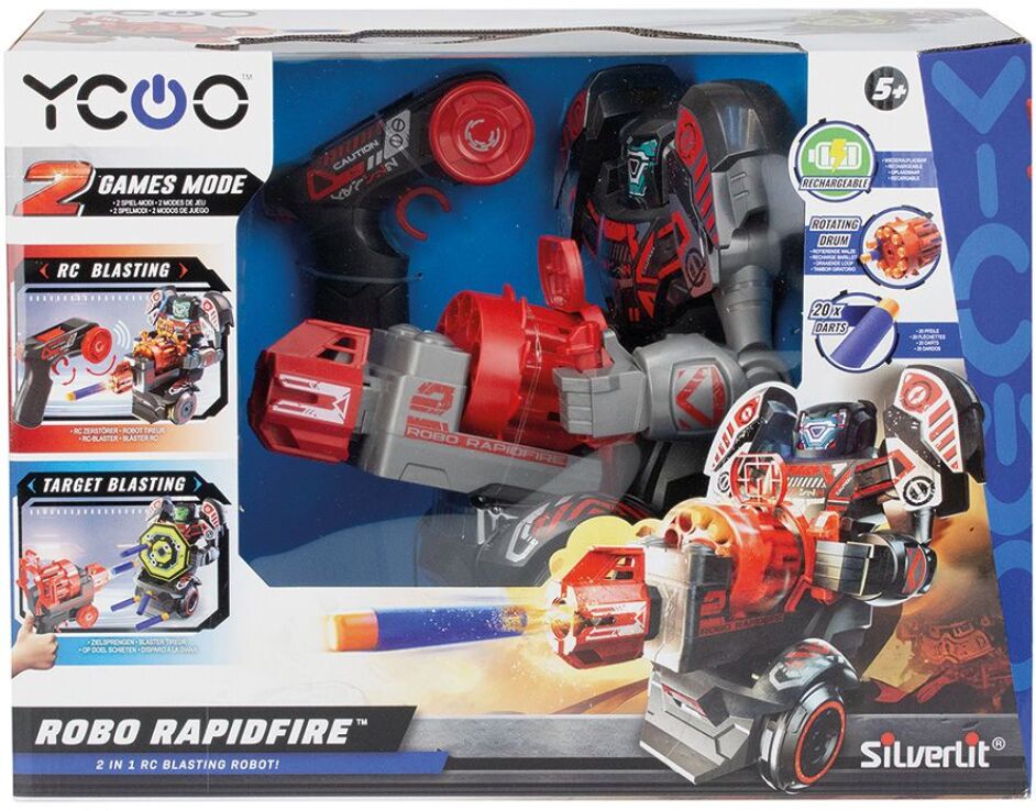 Silverlit Τηλεκατευθυνόμενο Robot Robo Rapidfire (7530-88528) (1)