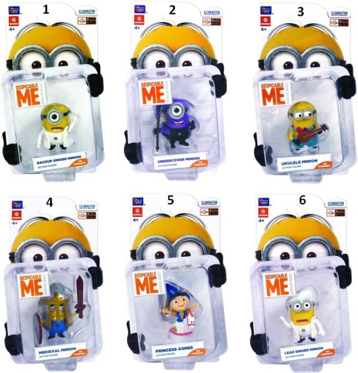 Minions Φιγούρα Collectable 5cm-6 Σχέδια (1867-25078) (1)