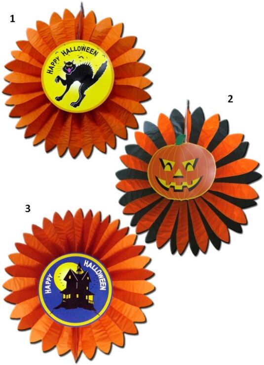 Clown Αξεσουάρ Γιρλάντα Ήλιος Halloween-3 Σχέδια (71343) (0)