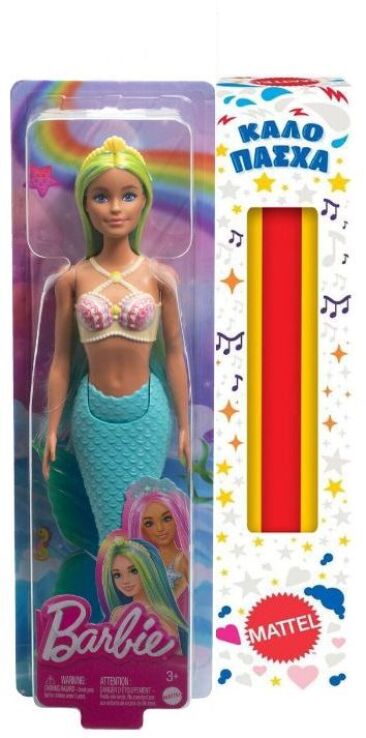 Λαμπάδα Barbie Γοργόνα-4 Σχέδια (GJK07) (0)