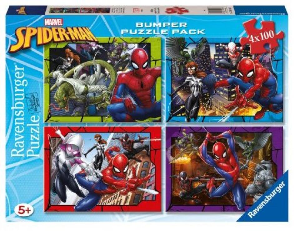 Ravensburger Παζλ 4x100 Spiderman (12001076) (0)