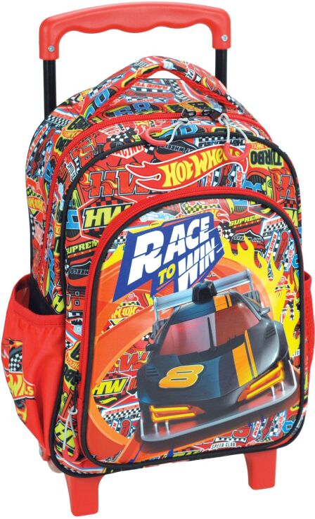 Hot Wheels Race To Win 26 Σακίδιο Νηπιαγωγείου Trolley (349-39072) (0)