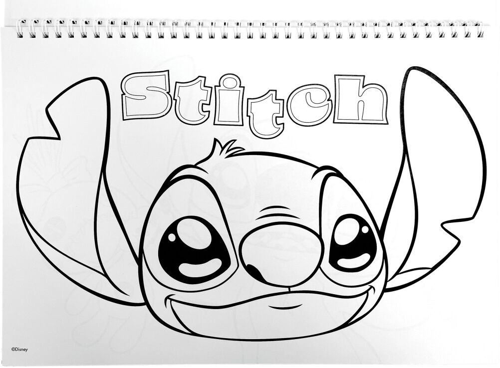 Stitch Μπλοκ Ζωγραφικής Α4 Και Stickers (342-03416) (2)