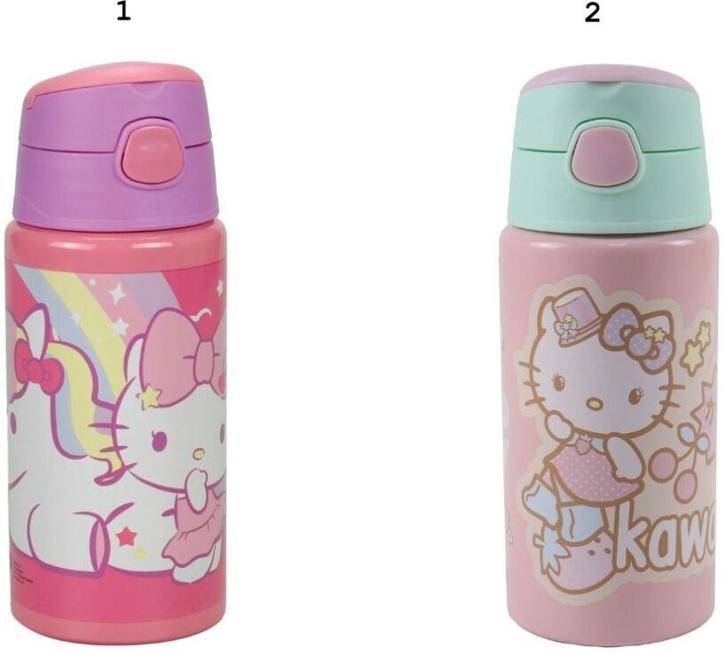 Gim Παγούρι Flip Αλουμινίου Hello Kitty 500ml-2 Σχέδια (557-97248) (1)