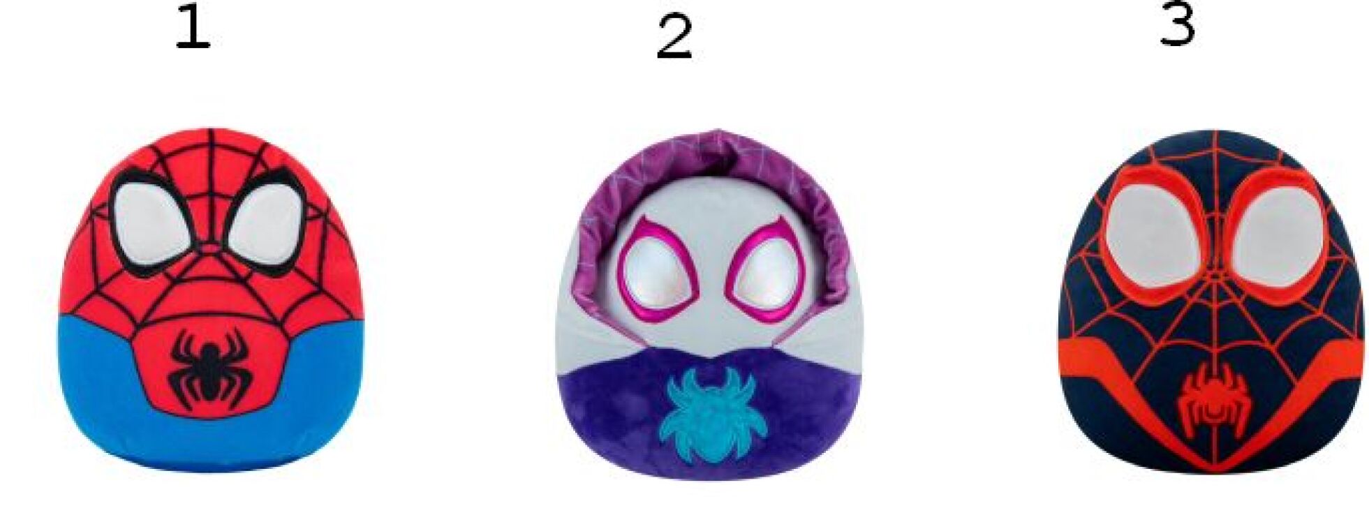 Squishmallows-Spidey W1 13cm-3 Σχέδια (JWSQ0224) (1)