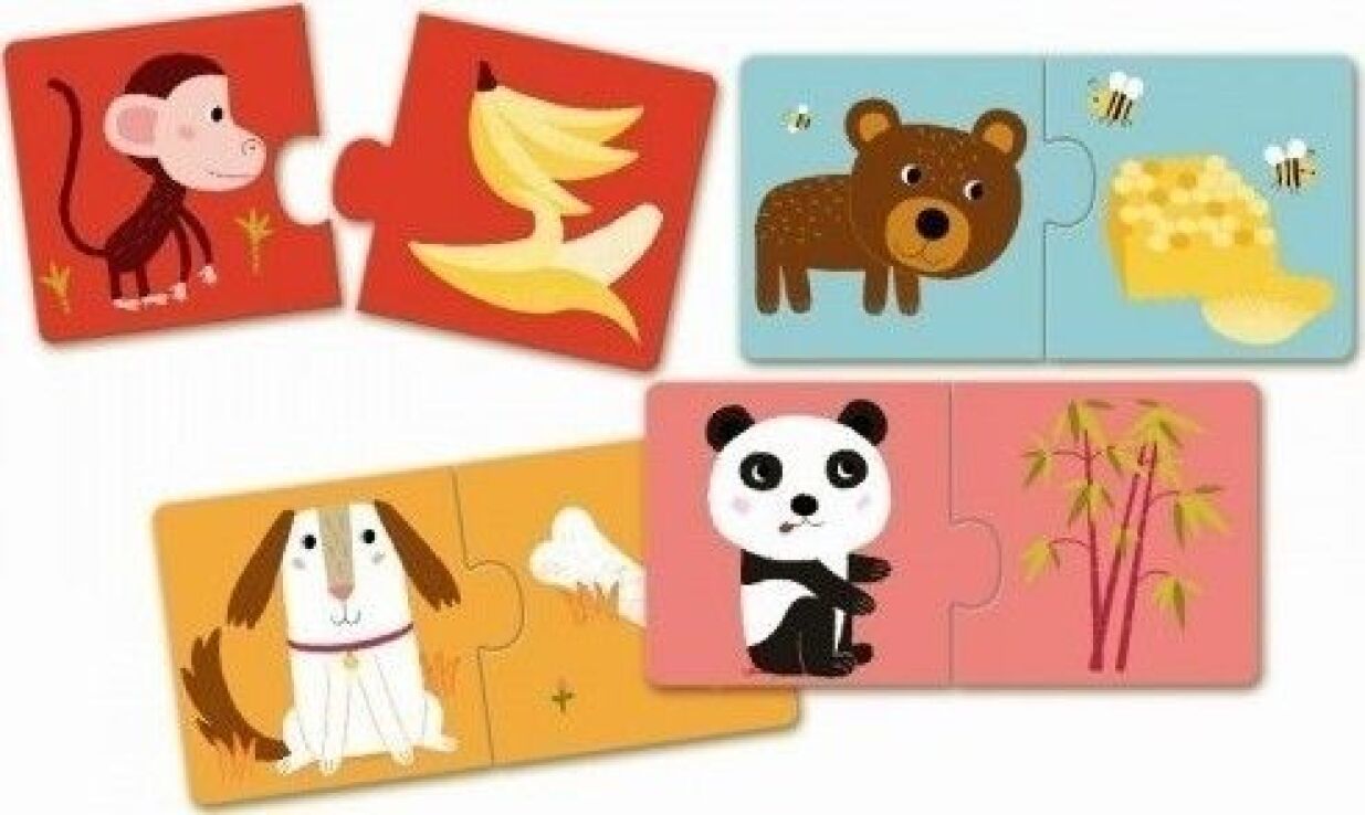 Djeco Παζλ Διπλό Ταιριάζω Την Τροφή 10x2Τμχ (176-08166) (1)