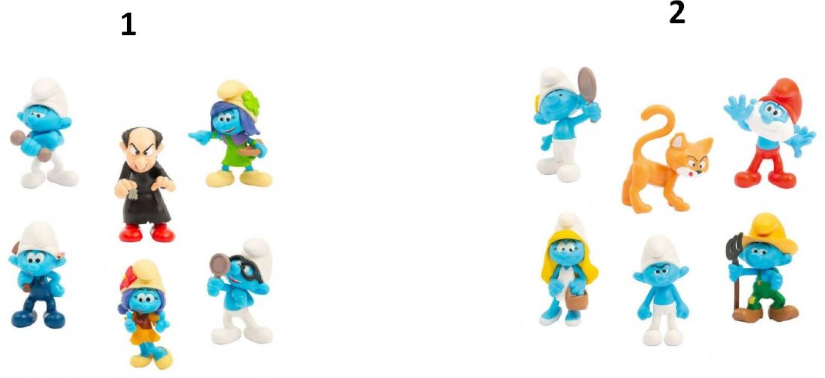 Στρουμφάκια 6 Φιγούρες Σετ-2 Σχέδια (PUF14000) (1)