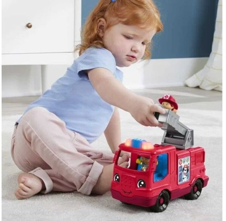Fisher Price Little People-Πυροσβεστικό Μιλάει Αγγλικά (HYR88) (2)