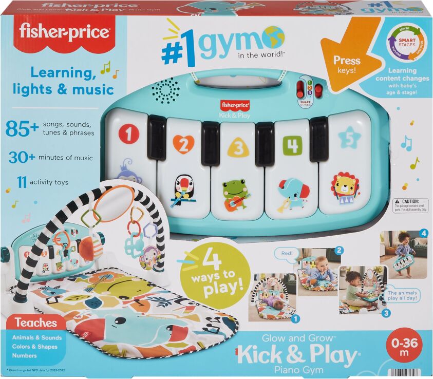 Fisher Price Εκπαιδευτικό Γυμναστήριο-Μουσικό Πιανάκι (HWY55) (1)