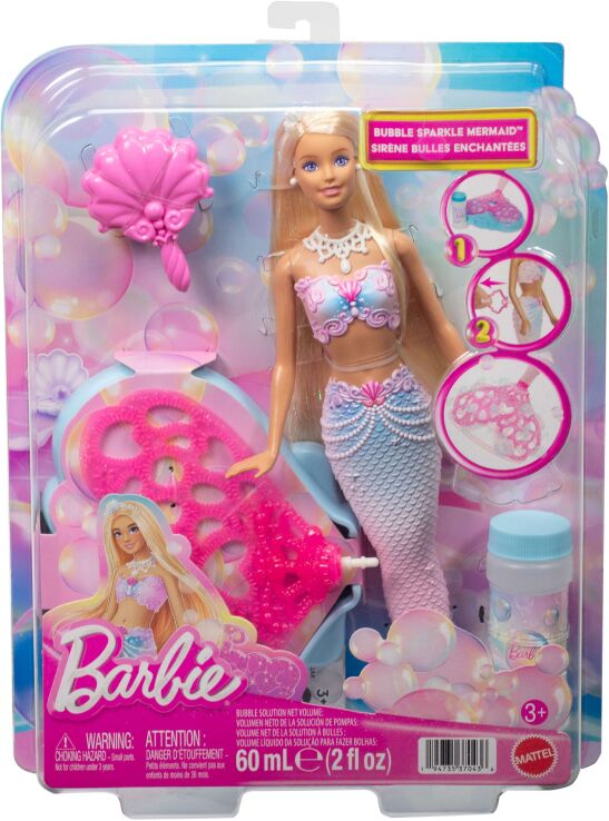 Barbie Γοργόνα Με Φούσκες (JLW56) (1)