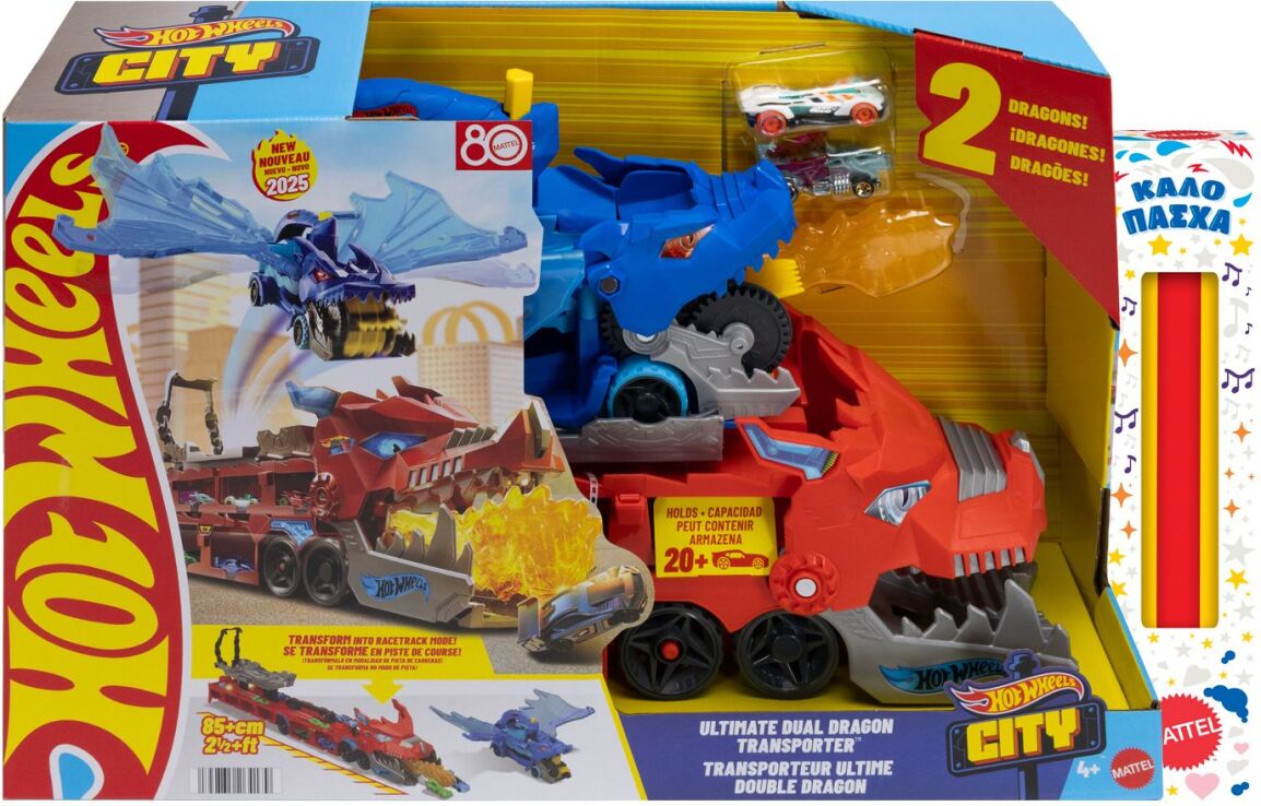 Λαμπάδα Hot Wheels Απόλυτη Νταλίκα Με Διπλό Δράκο (JBM72) (0)