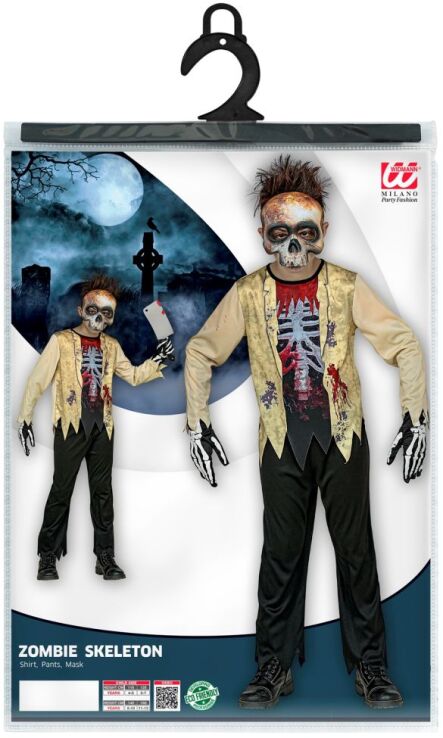 WM Στολή Παιδική Zombie Skeleton No 8-10 (98257) (1)
