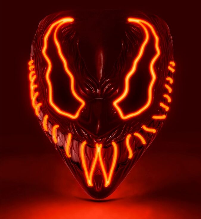 WM Μάσκα Red Led Monster (30338) (1)