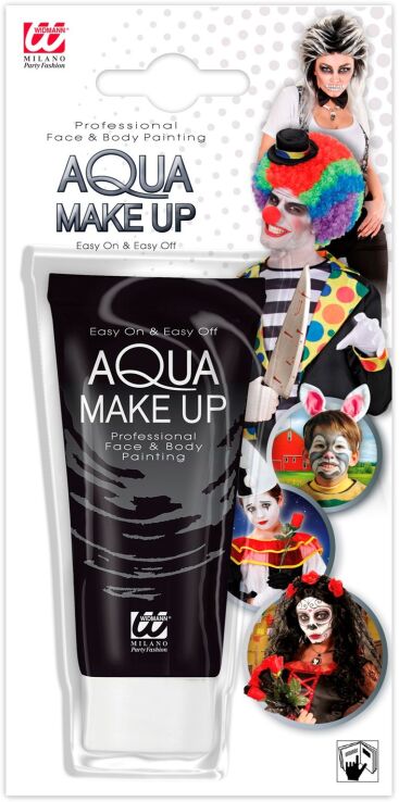 WM Aqua Makeup Μαύρο Σωληνάριο 30ml (02381) (1)