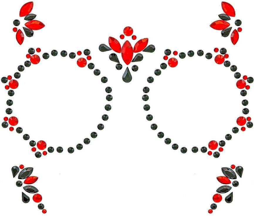 WM Κοσμήματα Προσώπου Dia De Los Muertos (15607) (1)