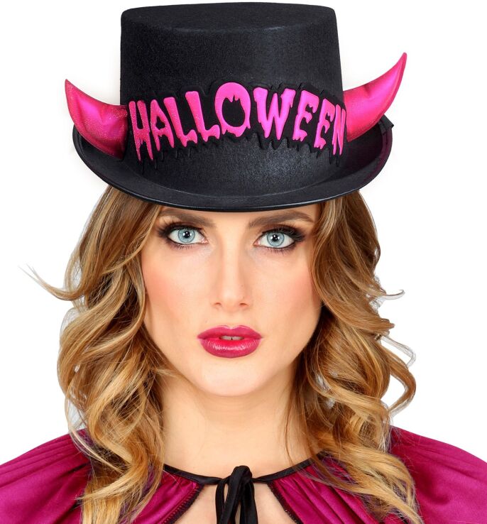 WM Καπέλο Ημίψηλο Halloween Με Κέρατα (5332P) (1)