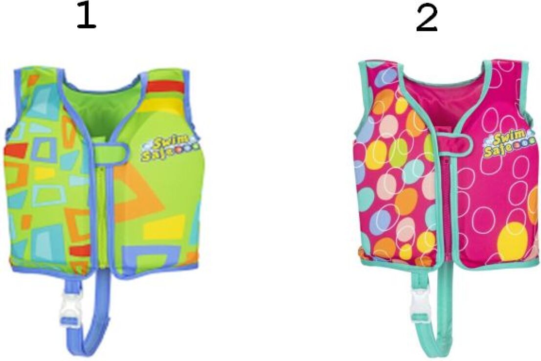 Bestway Γιλέκο Κολύμβησης Swim Safe S/M-2 Σχέδια (32176) (1)
