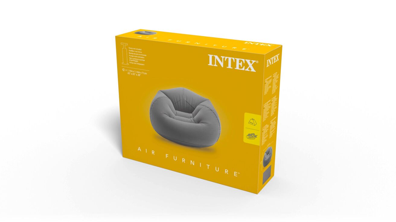 Intex Φουσκωτή Πολυθρόνα Beanless Bag-107x104x69cm (68579NP) (1)